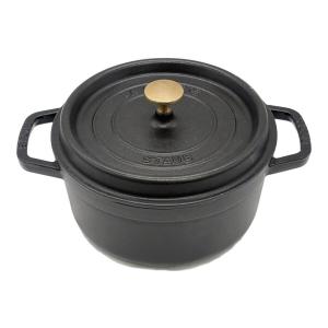 Staub (ストウブ) ピコ ココットラウンド SIZE 22cm ブラック