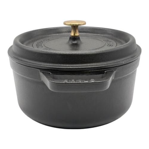 Staub (ストウブ) ピコ ココットラウンド SIZE 22cm ブラック