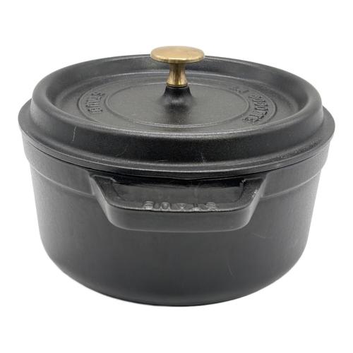 Staub (ストウブ) ピコ ココットラウンド SIZE 22cm ブラック