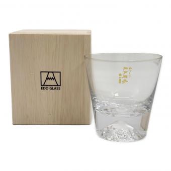江戸硝子 富士山グラス ロックグラス