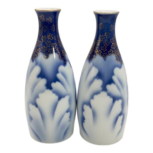 深川製磁 (フカガワセイジ) 牡丹金ミル 酒器揃
