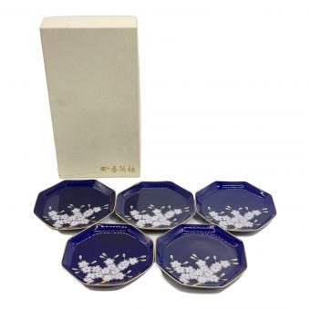 香蘭社 (コウランシャ) 銘々皿 ルリ桜