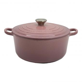 LE CREUSET (ルクルーゼ) 両手鍋 24cm モーヴピンク ココット・ロンド