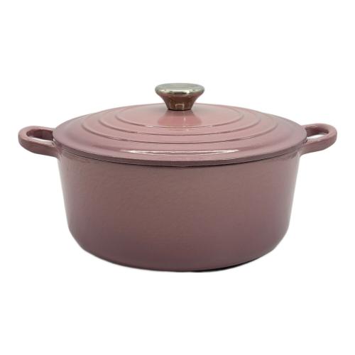 LE CREUSET (ルクルーゼ) 両手鍋 24cm モーヴピンク ココット・ロンド