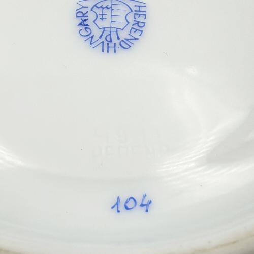 Herend (ヘレンド) カップ&ソーサー セーブル風金彩小薔薇