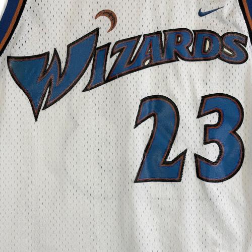 NIKE (ナイキ) ワシントン・ウィザーズ ゲームシャツ #23 マイケル・ジョーダン メンズ SIZE M ホワイト×ブルー