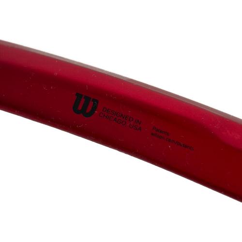 Wilson (ウィルソン) 2022年モデル 硬式テニスラケット CLASH V2 100 G2 レッド×ブラック