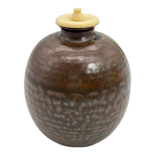 白玉文琳茶入