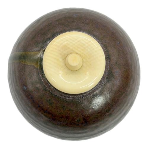 白玉文琳茶入