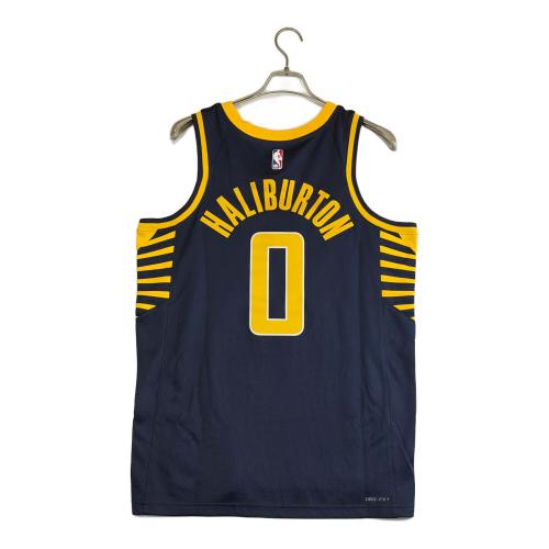 NIKE (ナイキ) ゲームシャツ インディアナペイザース ハリバートン メンズ SIZE M ネイビー×イエロー