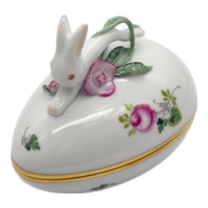 Herend (ヘレンド) 小物入れ たまご型 うさぎ