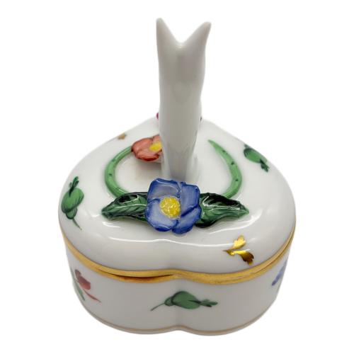 Herend (ヘレンド) 小物入れ ハート型 うさぎ