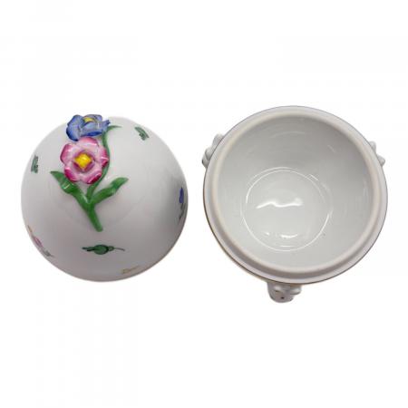 Herend (ヘレンド) 小物入れ たまご型 うさぎ・花｜トレファクONLINE
