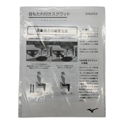 MIZUNO (ミズノ) 背もたれ付スクワット