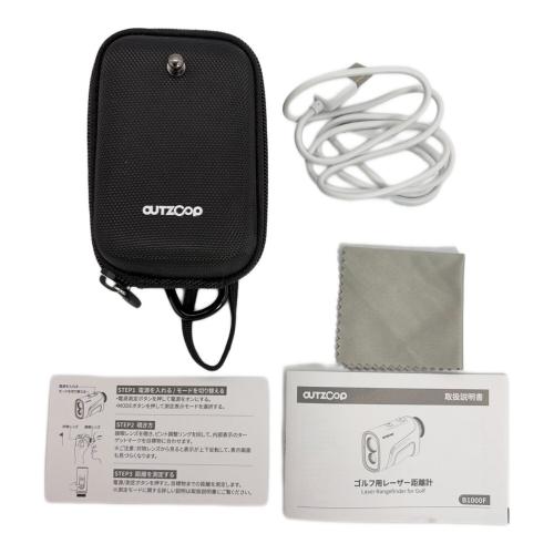 OUTZOOP ゴルフ用レーザー距離計 ホワイト×ブラック B1000F