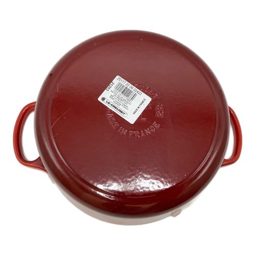 LE CREUSET (ルクルーゼ) シグニチャー ココット・ロンド チェリーレッド 22cm