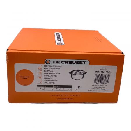 LE CREUSET (ルクルーゼ) ココットロンド オレンジ 25001-18-09