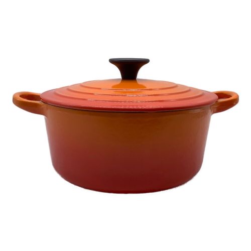 LE CREUSET (ルクルーゼ) ココットロンド オレンジ 25001-18-09