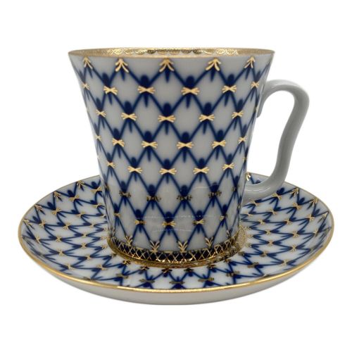 imperial porcelain (インペリアルポーセリン) カップ&ソーサー ブルー コバルトネット