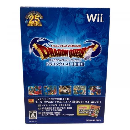Wii用ソフト 【ソフト未開封】ドラゴンクエスト25周年記念 ファミコン＆スーパーファミコン ドラゴンクエストI・II・III [初回版] CERO A (全年齢対象)
