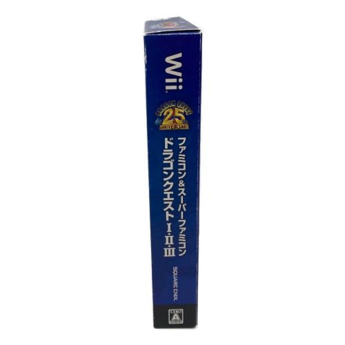 Wii用ソフト 【ソフト未開封】ドラゴンクエスト25周年記念 ファミコン＆スーパーファミコン ドラゴンクエストI・II・III [初回版] CERO A (全年齢対象)