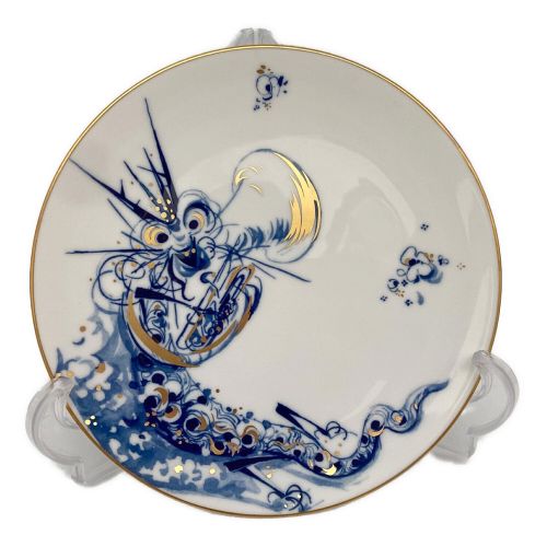 Meissen (マイセン) プレート チューバを吹く陽気なドラゴン 干支 2000年 辰