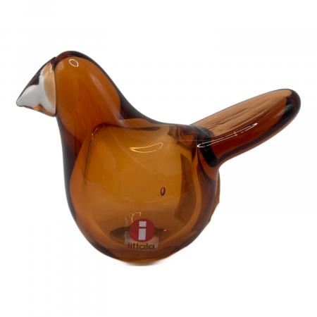 iittala (イッタラ) 置物 birds by toikka シエッポ ブラウン×クリア