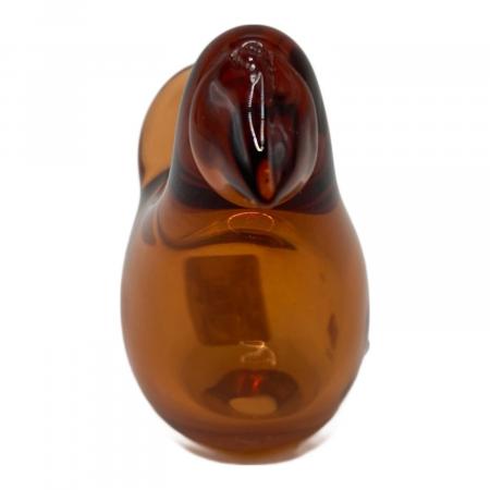 iittala (イッタラ) 置物 birds by toikka シエッポ ブラウン×クリア