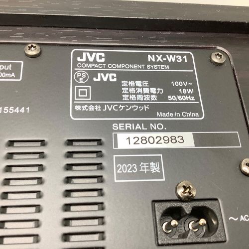 JVC (ジェイブイシー) コンパクトコンポーネントシステム NX-W31 2023年製 12802983