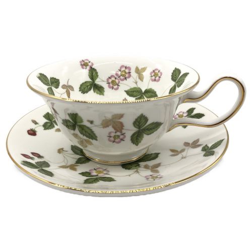 Wedgwood (ウェッジウッド) カップ&ソーサー 40周年記念 ワイルドストロベリー 2Pセット