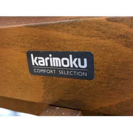 karimoku (カリモク) 3人掛けソファー ベージュ×ブラウン 3人掛け WG30