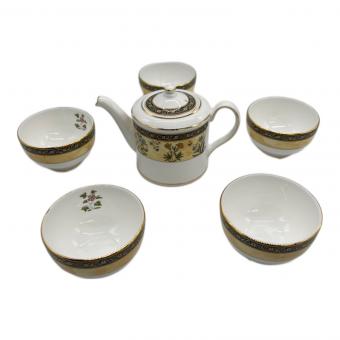 Wedgwood (ウェッジウッド) ジャパニーズティーポットセット インディア 急須1・湯呑み5セット