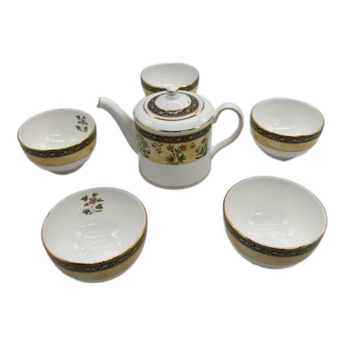 Wedgwood (ウェッジウッド) ジャパニーズティーポットセット インディア 急須1・湯呑み5セット