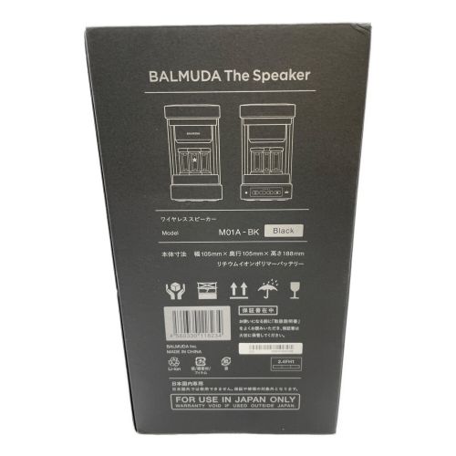 BALMUDA (バルミューダデザイン) Bluetooth対応スピーカー M01A-BK