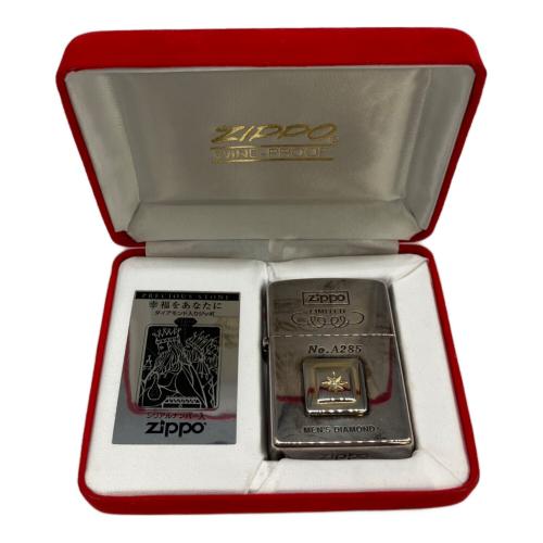ZIPPO (ジッポ) オイルライター ダイアモンド入りジッポ シリアル