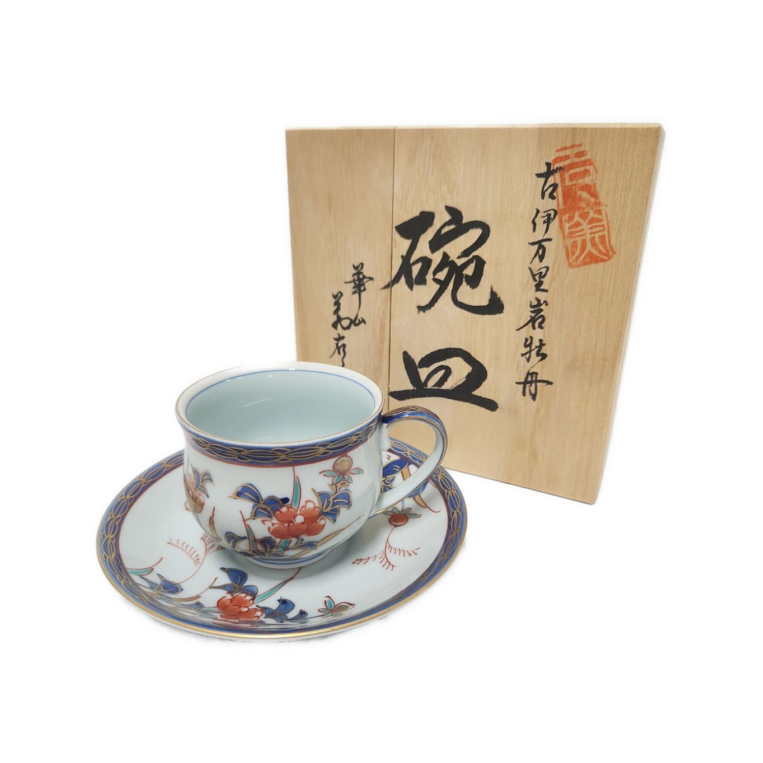 古伊万里岩牡丹 コーヒー碗皿 華山萬右衛門｜トレファクONLINE