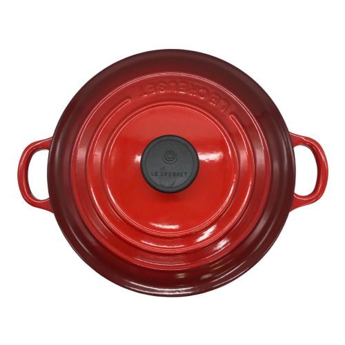 LE CREUSET (ルクルーゼ) 両手鍋 SIZE 20cm オレンジ 13087