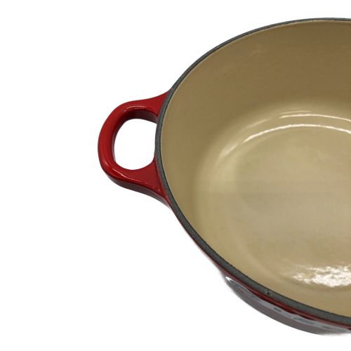 LE CREUSET (ルクルーゼ) 両手鍋 SIZE 20cm オレンジ 13087