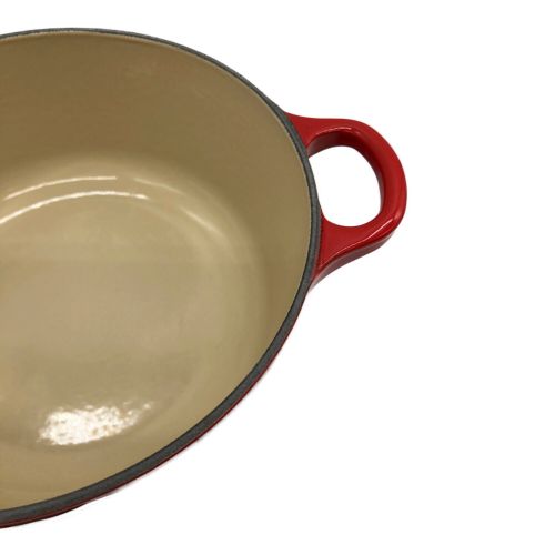 LE CREUSET (ルクルーゼ) 両手鍋 SIZE 20cm オレンジ 13087