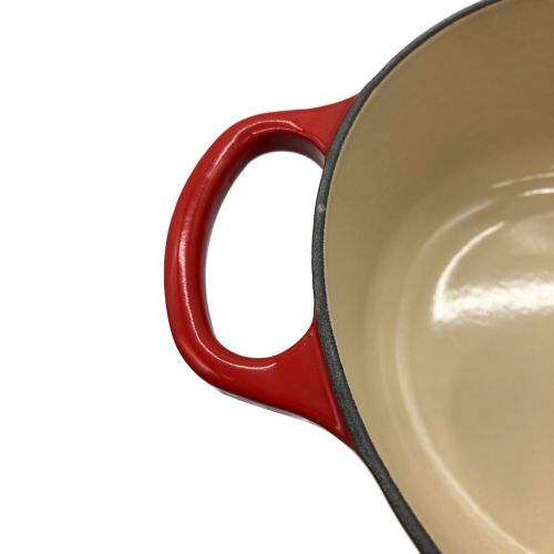 LE CREUSET (ルクルーゼ) 両手鍋 レッド ココットロンド 20cm