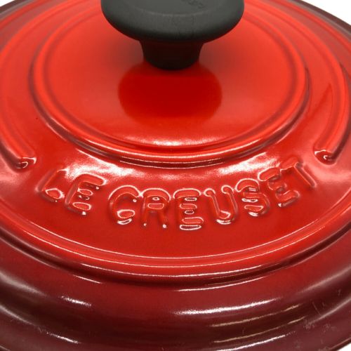 LE CREUSET (ルクルーゼ) 両手鍋 レッド ココットロンド 20cm