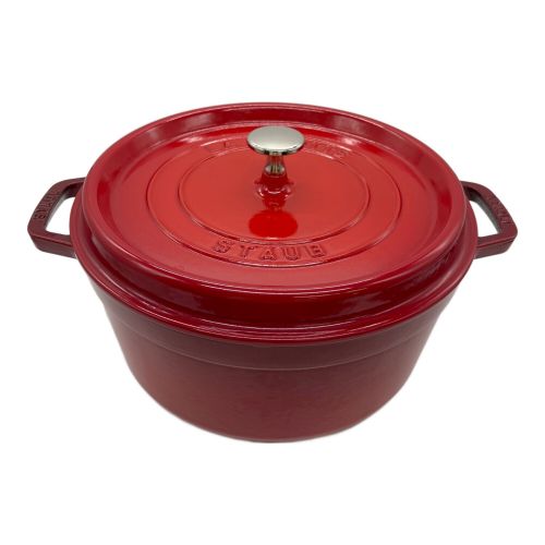 Staub (ストウブ) ホーロー鍋 レッド 1102606 ピコ ココット ラウンド 26cm