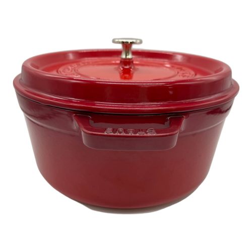 Staub (ストウブ) ホーロー鍋 レッド 1102606 ピコ ココット ラウンド 26cm