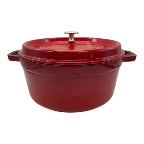 Staub (ストウブ) ホーロー鍋 レッド 1102606 ピコ ココット ラウンド 26cm