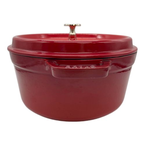 Staub (ストウブ) ホーロー鍋 レッド 1102606 ピコ ココット ラウンド 26cm