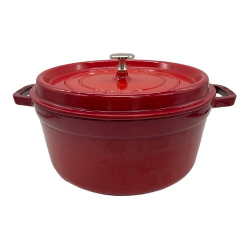 Staub (ストウブ) ホーロー鍋 レッド 1102606 ピコ ココット ラウンド 26cm