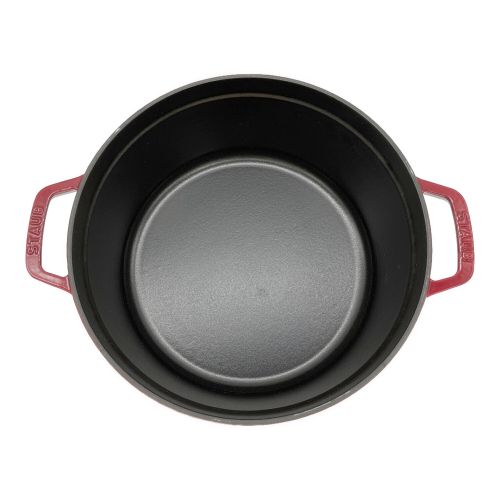 Staub (ストウブ) ホーロー鍋 レッド 1102606 ピコ ココット ラウンド 26cm