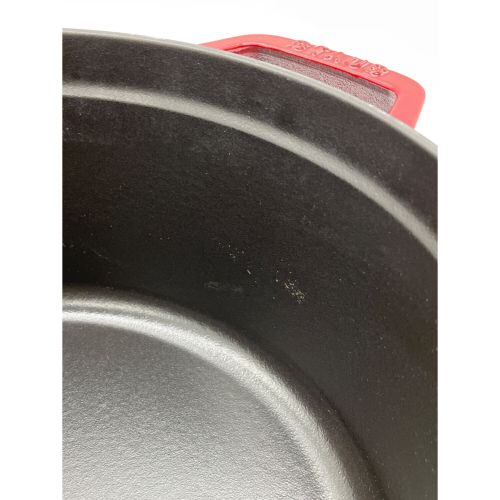 Staub (ストウブ) ホーロー鍋 レッド 1102606 ピコ ココット ラウンド 26cm