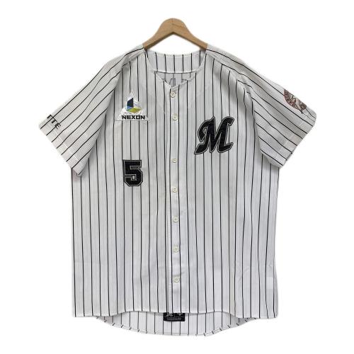 DESCENTE (デサント) ハイクオリティレプリカホームユニフォーム 千葉ロッテマリーンズ 背番号5 伊志嶺翔大