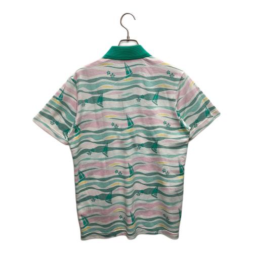 Black&White (ブラックアンドホワイト) ゴルフウェア(トップス)  メンズ SIZE M ホワイト×グリーン